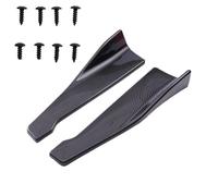 Car Bumper Lip Splitter Car Bumper Lip Chin Spoiler Splitter Body Kit Guard Deflector Lips 2PCS 48cm Side Skirt & Rear Winglet Aprons For Most Vehicles