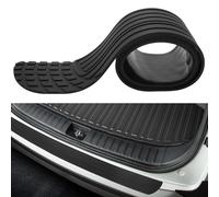 Car Bumper Protector, Anti-Scratch Rubber Rear Bumper Guard Strip, 41" x 3.4" Trimmable, Universal Door Entry Guard, Trunk Exterior Accessories for Most Vehicles (Black)