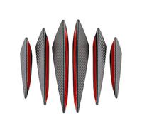 Car Bumper Protector Strip for Citroën C4 (B5 B7 C41 2004-2025 2026), 6Pcs Front Lip Spoiler Canards, Anti-Collision Scratch Resistant Exterior Aerodynamic Splitter Fins