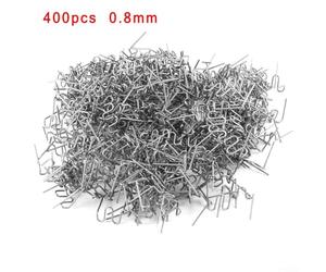 Car Bumper Repair Kit 400pcs 0.8mm Wave Hot Staples | Wave design maximizes load bearing, prevents pull-through, ideal for long tears and holes on plastic surfaces