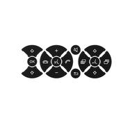 Car Button Cover Sticker Compatible with Benz for C Class W204 C180 C200 C220 C204 C300 S204 2007-2014 Car Steering Wheel Button Repair Sticker Decal(1)