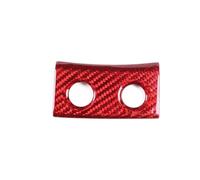 Car Button Cover Sticker Compatible with Ferrari 458 for Italia for Spider 2011 2012 2013 2014 2015 2016 Carbon Fiber Rear Door Trunk Switch Button Frame Cover Sticker(Red Carbon Fiber)
