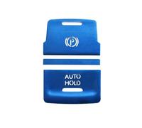 Car Button Cover Sticker Compatible with VW for Golf 7 7.5 MK7 2015 2016 2017 2018 2019 Car Accessories Handbrake Auto Hold P Switch Button Sticker Cap Cover Trim(Blue)