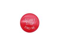 Car Button Cover Trim Compatible With BMW For 3 5 Series E90 E60 X1 X3 X5 X6 E84 E83 Z4 E89 E70 E71 Car Start Stop Engine Button Ignition Switch Cover 61636966714-1(Red)