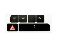 Car Button Decals Compatible with A4 2004 2005 2006 1Pc Car ESP Cup Repair Stickers Worn Button Switch Knob Decals PVC Black Trim(B)