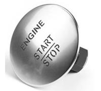 Car Button Decals Compatible with Benz for C E S R Class GLC GLE GLK W204 W205 W212 W176 W221 W164 Start Stop Button Ignition Switch Car Click(Silver)