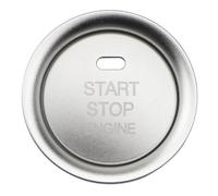 Car Button Decals Compatible with Mazda for CX-5 2012-2019 Car Ignition Key Ring Cover Sticker Engine Start Stop Switch Button Trim Accessories(Silver)