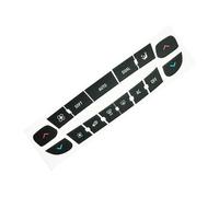 Car Button Decals Compatible with Megane for Master for Scenic Car Air Conditioning Control Panel CD Button Repair Decal Restoration Set