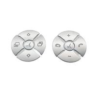 Car Button Repair Sticker Compatible with for R 2009-2017 for ML GL 2010-2011 for CLS 2008-2009 for SLK 2009-2010 Steering Wheel Model Button Switch Sticker Cover Trim