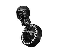 Car Button Start Cover, Gothic Skull Shift Knob Lever, Push Engine Start Protection Cap with Metal Design, Vehicle Truck RV Boat Driver Outdoor Trip Daily Commuting Accessory