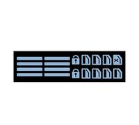 Car Button Sticker, Car Label Sticker for Car, Self-Adhesive Luminous Stickers for Car Pickles for Night Visibility, Fluorescent Labels