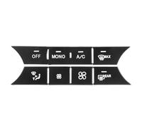 Car Button Sticker Compatible with Benz C E for CLS for GLK Class W204 W212 Car Console AC Air Conditioning AUTO Volume Accessories Buttons Sequins Cover Stickers Trim(Mono)