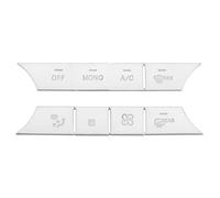 Car Button Sticker Compatible with Benz C E for LS for GLK Class W204 W212 Car Console AC Air Conditioning AUTO Volume Buttons Sequins Cover Stickers Trim Accessories(Mono)