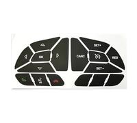 Car Button Sticker Compatible with Dodge for Charger 2016-2022 Steering Wheel Decals Button Repair Decals Interior Car Upgrade Reflective Writing