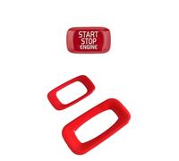 Car Button Sticker Compatible with Volvo for V60 2010-2018 S60 2011-2018 Car Start Stop Switch Button Modification Key Hole Decorative Frame Sticker