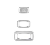 Car Button Sticker Compatible with Volvo for V60 2010-2018 S60 2011-2018 Car Start Stop Switch Button Modification Key Hole Decorative Frame Sticker