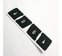 Car Button Stickers Compatible with for A3L Car Door Lock Control Switch Button Repair Kit Sticker Decals Matte Black