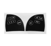 Car Button Stickers Compatible with Lexus for ES350 2007-2010 2011 2012 Black Matte Car Steering Wheel Button Repair Decals Sticker Repair Broken Fix Ugly