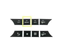 Car Button Stickers Kit for Benz W204 W212,Self-adhesive Air Conditioning Dash Controls Radio,A-MONO Black