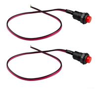 Car Button Switch Modified Small Switch Replacement for Interior Trim丨 High-Strength ABS Material丨 Direct Fit 12V Automotive Part丨 For Easy Installation Upgrade(2PCS)