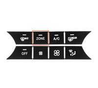 Car button switch repair Compatible With Benz C E CLS GLK Class W204 W212 Car Console AC Air Conditioning AUTO Volume Buttons Sequins Cover Stickers Trim(Black ZONE)