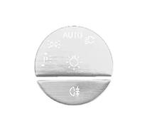 Car Button Switch Repair Compatible with Benz C GLC W206 X254 W214 2022 1Pcs One-Click Start Decoration Stickers Start Up Engine Button Decal(Silver Headlights)