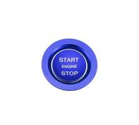 Car Button Trim Sticker Compatible with Land for Rover for Discovery 2015 2016 2017 2018 2019 2020 2021 2022 Car Interior Engine Start Stop Button Cover Trim Sticker Kit(Blue)
