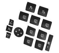 Car Buttons Overlays Compatible With Benz For CLS63 For AMG 2012-2014 For GLE43 For AMG 2017-2018 Car Window Switch Button Frame Cover Sticker