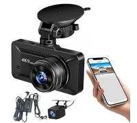 Car Camera - 3.9-inch Screen - 4K Wireless Car DV R | 360° Rotation. Perfect For Vehicle Monitoring, Parking, Driving, Road Trips. Capture Front And Rear Views For Enhanced Security