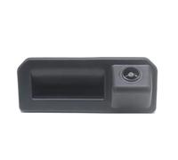 Car Camera AHD 1080P Car Rear View Trunk Handle Reverse Camera For Skoda For Rapid FL For Kodiaq For Karoq 2016 2017 2018 2019(Fixed ruler line)