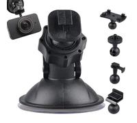 Car Camera Holder - Car Mount Camera | Van Cam Mount for Vlogging with 5 Adapters | Strong Suction Phone Stand, 360 Degree Adjustable Van Accessories for Windshield, Video Recording