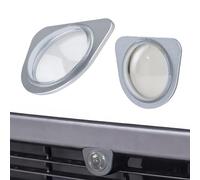 Car Camera Lens Guard - Prevent Scratches & Road Debris, Tempered Glass Clear Shield, 8x8x2cm Size + 16g Lightweight, Aluminum Alloy Ring Protector - For Dash Cam & Front Grille Safety