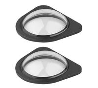 Car Camera Lens Guard - Prevent Scratches & Road Debris, Tempered Glass Clear Shield, 8x8x2cm Size + 16g Lightweight, Aluminum Alloy Ring Protector - For Dash Cam & Front Grille Safety