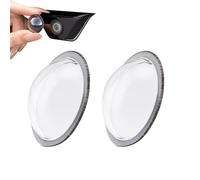 Car Camera Protector - 2 Pieces Lens Shield Guard | Anti Glare Waterproof Cover Acrylic Lightweight 12g Clear Protector for Front Rear Camera Protection Rain Dust Scratch Resistance Driving Sa