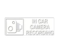 Car Camera Recording Warning Sticker - Anti-Theft Security Notice Sticker, Automotive Camera Warning Label | Visible Sign Informs Passengers Pedestrians About Video Recording for Safety