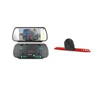 Car Camera Reversing Replacement for VW For Crafter Twin Lens Car Rear View Camera Dual Brake Light Backup Reverse Monitor Kit(Clip-On Laser Glass)(Clip-On Laser Glass)