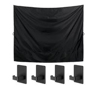 Car Camping Shower Drape, Van Rear Door Privacy Curtain with Magnetic Hooks, 420D Oxford Cloth, Adjustable Sunshade Cover for SUV Truck RV Vehicle Trunk Family Travel Camping Shower Setup, 183x163cm