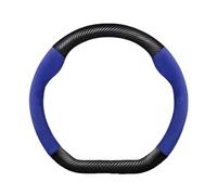 Car Car AntiSlip Carbon Fiber Steering Wheel Cover For A3 A4 A5 A6 A7 A8 Q1 Q2 Q3 Q5 Q7 Q8 S3 S4 S5 S6 RS3 RS4 RS5 TT(D Blue)
