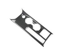 Car Car Center Console Gear Shift Panel Water Cup Holder Frame Cover Case Trim For VW For Polo 2019 2020 JUNOOS(Carbon Fiber Texture)