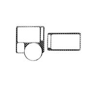 Car Car Dashboard Panel Air Condition Outlet Vent Cover Carbon Fiber Trim For VW For Golf 4 For Jetta For Bora MK4 R32 GTI 1999-2004 JUNOOS(Center trim)