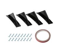 Car Car Rear Bumper Spoilers Diffuser Universal(Black)
