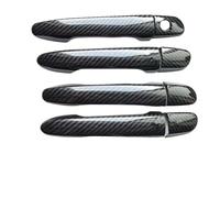 Car Carbon Fiber Chrome Silver Glossy Black Door Handle Cover,Smart Holes Cars Accessories,For Mazda 2 3 6 2008-2023