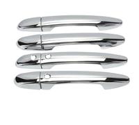 Car Carbon Fiber Chrome Silver Glossy Black Door Handle Cover,Smart Holes Cars Accessories,For Mazda 2 3 6 2008-2023