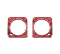 Car Carbon Fiber Grain Dashboard Decoration Cover for Suzuki for Jimny 2019 2020 2021 2022 2023 2024 Up HRQCTIM(Red Carbon look)