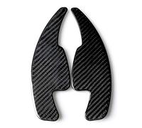 Car Carbon Fiber Steering Wheel Shift Paddle Extended Shifter Extendtion Trim Cover Set For A3 A4L A5 S3 S4 Q2 Q5 Q7 TT TTS Black