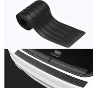 Car Carbon Rubber Rear Bumper Protector Strip for Mercedes Benz Citan W420 I 2021-2024, Anti-scratch Flexible Auto Rear Trunk Door Sill Guard Sticker Plate