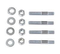 Car Carburetor Studs Set, 2 Inch Car Intake Manifold Carburetor Studs Metal Carb Mounting Stud Kit with Spacers Nuts for 5/16 Inch Threads Intake Manifold carburetor accessories