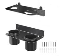 Car Care Funnel Holder with Wall Mounted Bracket and Two Drip Cups for Managing Oil Fuel and Coolant During Maintenance
