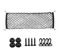 Car Cargo Net 110cm x40 cm, Cargo Nylon Net Boot Storage Net Luggage, Adjustable Organiser Mesh Pocket Highly Elastic Car Net Luggage Protection Net for Campervans Motorhomes, SUV,Truck Bed, Trunk