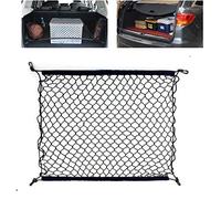 Car Cargo Net, Adjustable Elastic Organizer, Nylon Trunk Storage Net, Universal Fit for Car Boot Vehicle Van SUV (27.5'' x 27.5'')